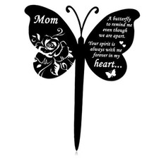 Mom Memorial Stakes Grave Decorations for Cemetery Mom Grave Plaque Stake