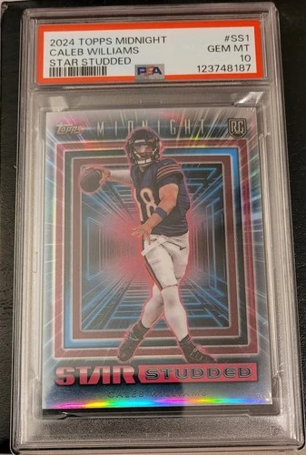2024 Topps Midnight Caleb Williams Star Studded #SS1 PSA 10 MINT RC ROOKIE