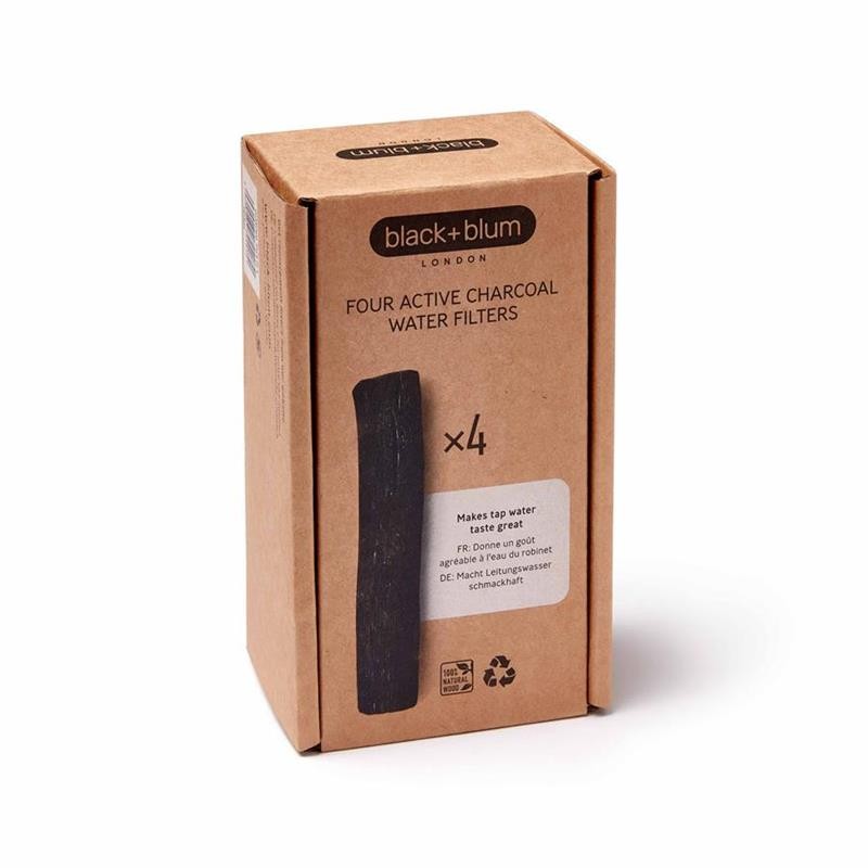 4 filtros de carbón activo en caja de regalo, carbón activado Binchotan