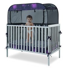 Portable Baby Crib Net Safety Mesh Tent,Pop up Infant Mosquito Net, See Throu...