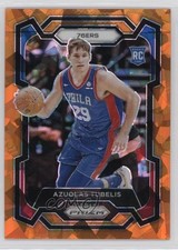 2023-24 Panini Prizm Orange Ice Prizm Azuolas Tubelis #283 0y59