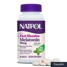 Melatonin 10mg Fast Dissolve Tablets, Peppermint Flavor, 60 Count