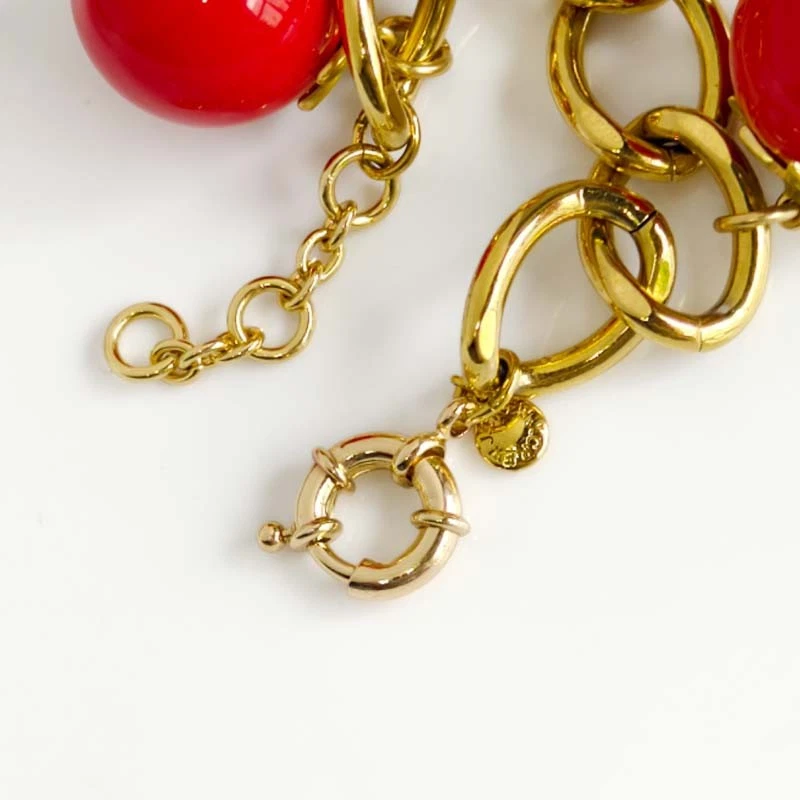 Nuevo 7.5" Jcrew Tomate Dije Distintivo Pulsera Elegante Mujeres Fiesta Vacaciones Joyería Foto 4 de 4