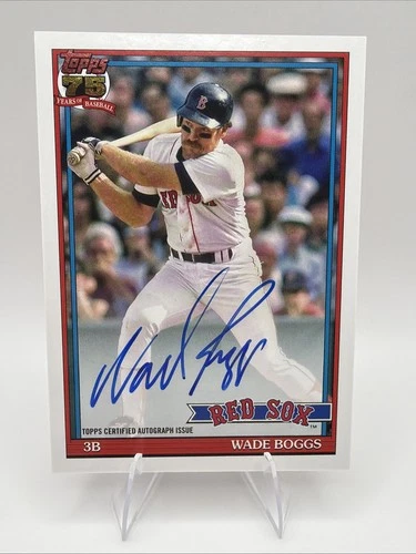 2026 Topps Series 1 Wade Boggs 1991 Topps Baseball Autographs (RAW)