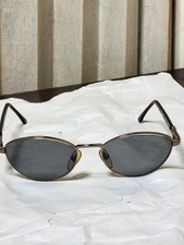 Genny 657 Eyeglass Frames Only Made In Italy Vintage Metal Gold Tone Frame Only