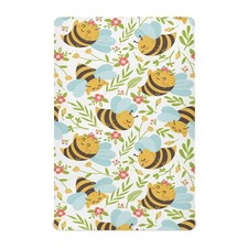 Crib Sheets for Boys Girl Honey Bee Cute Bumble Bee Breathable Mini Crib Matt...