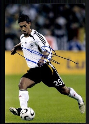 Malik Fathi DFB Nationalspieler Groß Foto Original Signiert + G 47219