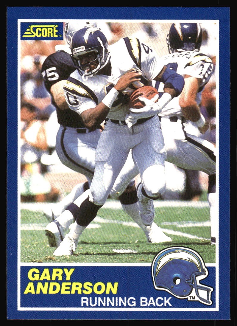 1989 Score Gary Anderson #64 San Diego Chargers