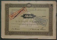 Aktiengesellschaft für Filmfabrication 1921 1000 marek