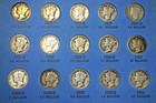 WHITMAN "MERCURY" HEAD DIME BOOK - FROM 1916 TO 1945 - 74 COINS — photo 4