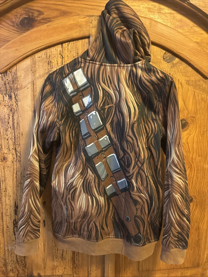 Star Wars Chewbacca Full Zip Hoodie with Masked Hood Boys Size XL - Image 3 of 3