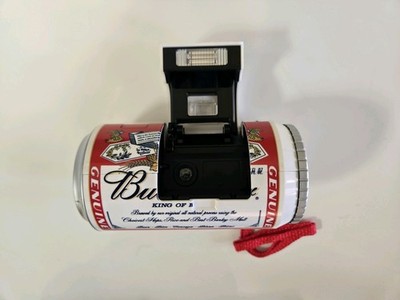 Budweiser Can Camera 35mm Film CC235 F Flash Vintage Rare King of
