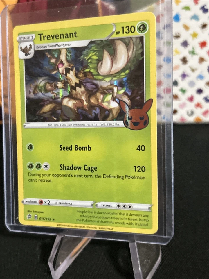 Trevenant Holo English Pokemon TCG BK690 2020 - Top Loaded - Pack Fresh New - Image 4 of 4