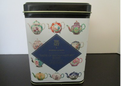Harney & Sons Taste of British History ''The Met'' Tin Box (empty) 5x3.5x3.5