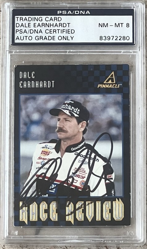 1997 Dale Earnhardt Sr Signed Pinnacle Racing Card #69 *PSA Slabbed* Nascar!