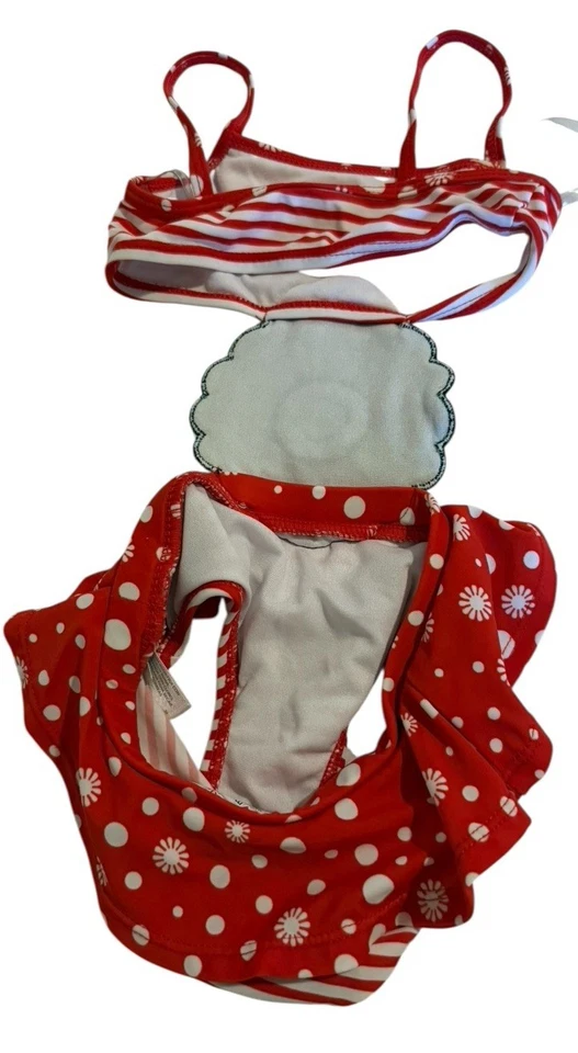 Traje de baño Koala bebé talla 9 meses traje de baño de una pieza rojo dama insecto Foto 2 de 4