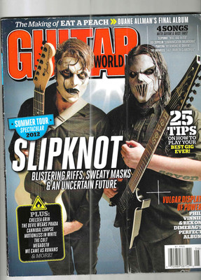Slipknot Guitar magazine Megadeth,Led Zeppelin,Cannibal Corpse,Pantera,The Monke