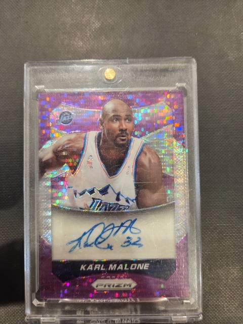 Karl Malone Autograph Panini 03/25 2014-15