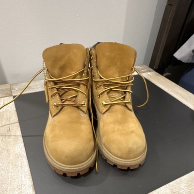 Timberland Boys Tan Leather Ankle Boots US 3 EU 35 UK 2.5 JP 21.5