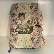 Handmade Junk Journal 26 Pages Paper Ephemera Mixed Floral Theme Scrapbook