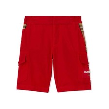 Burberry Kids Vintage Check Cargo Shorts, Size 8Y