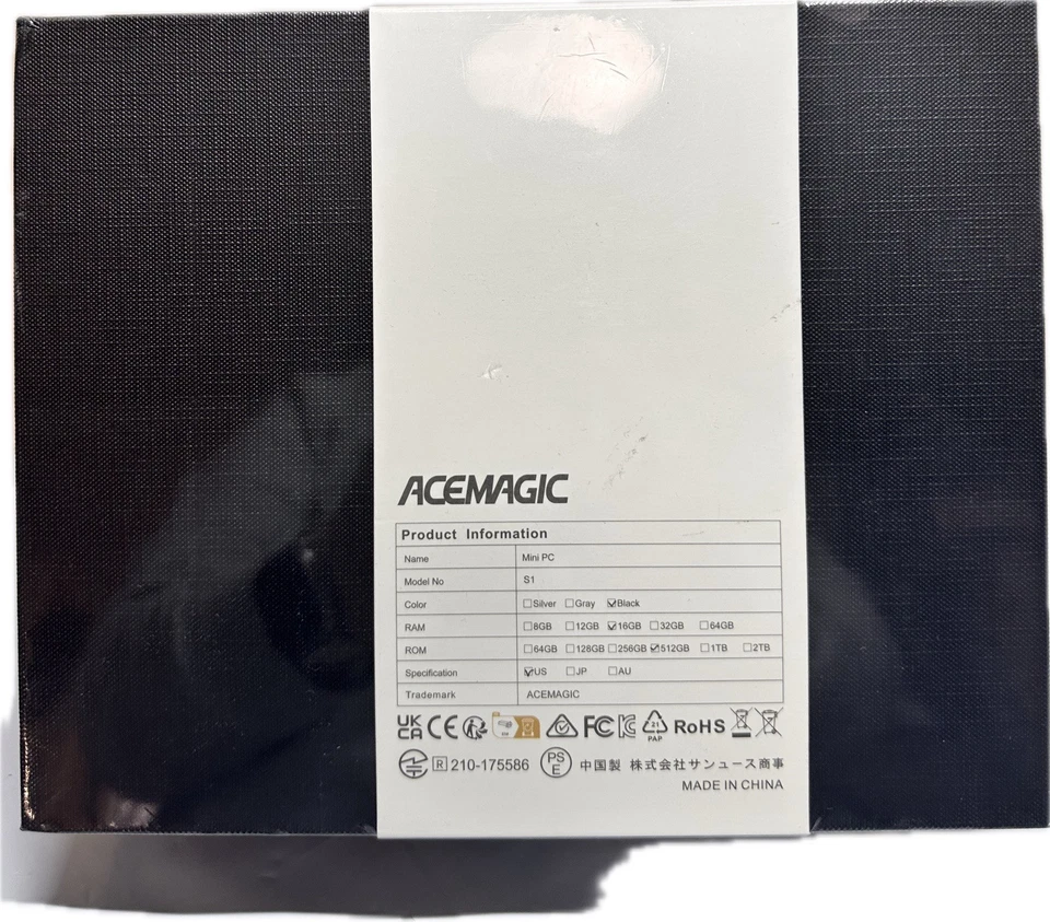 ACE 4K Mini PC S1 Intel N97 12th Gen Processor 16GB RAM 512GB SSD 2.4/5G WiFi - Image 3 of 4