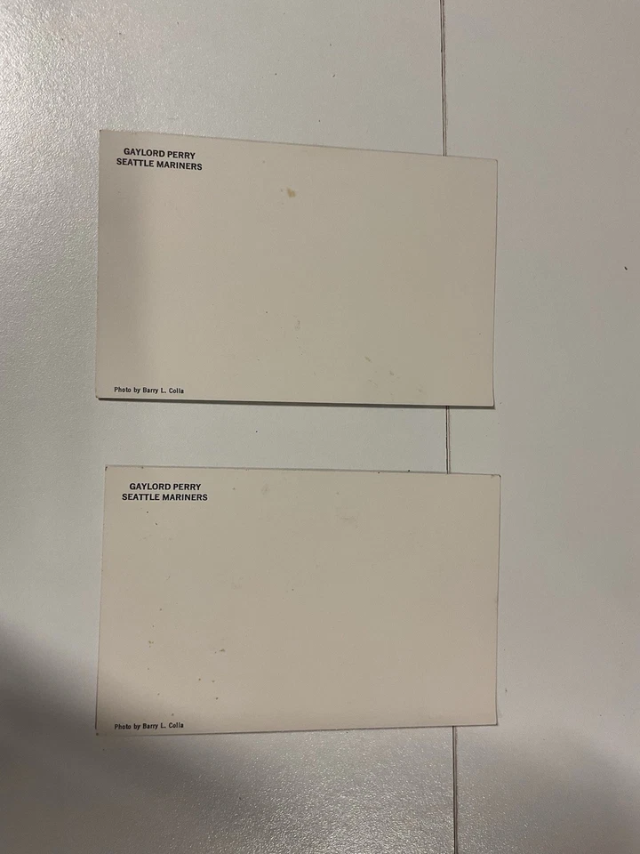 Gaylord Perry Autographed Post Cards, 2, Seattle Mariners - Image 4 of 4