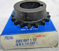    NEW MARTIN 40BS18HT 1-1/2 FINISHED BORE SPROCKET