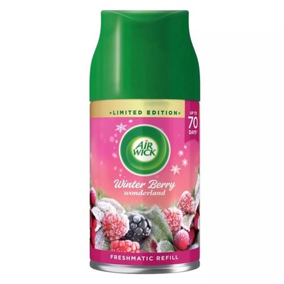 21,87 /L- 6x AIRWICK Nachfüller Winter Berry Wonderland für Freshmatic Max 250ml