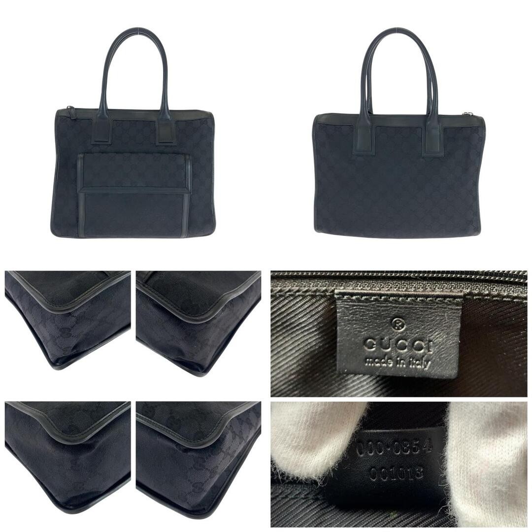 Gucci Black GG Canvas Handbag Silver Hardware Women's Used thumbnail 2