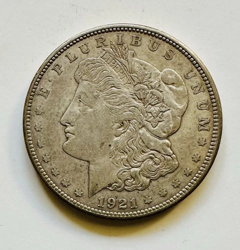1921-D Morgan Silver Dollar, VF