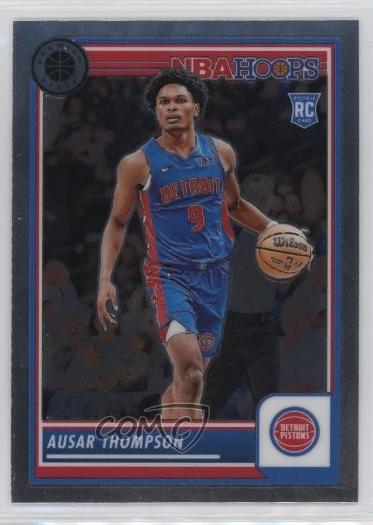 2023-24 Panini NBA Hoops Premium Stock Ausar Thompson #100 Rookie RC 1d4