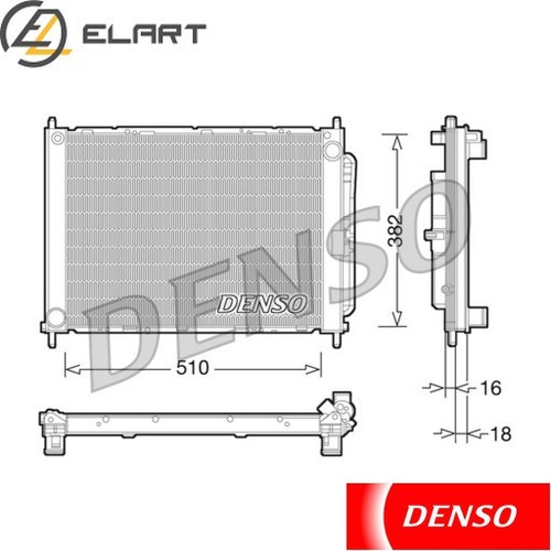 COOLER MODULE DRM23101 FOR RENAULT CLIO/III/Grandtour MODUS/GRAND 1.5L 4cyl