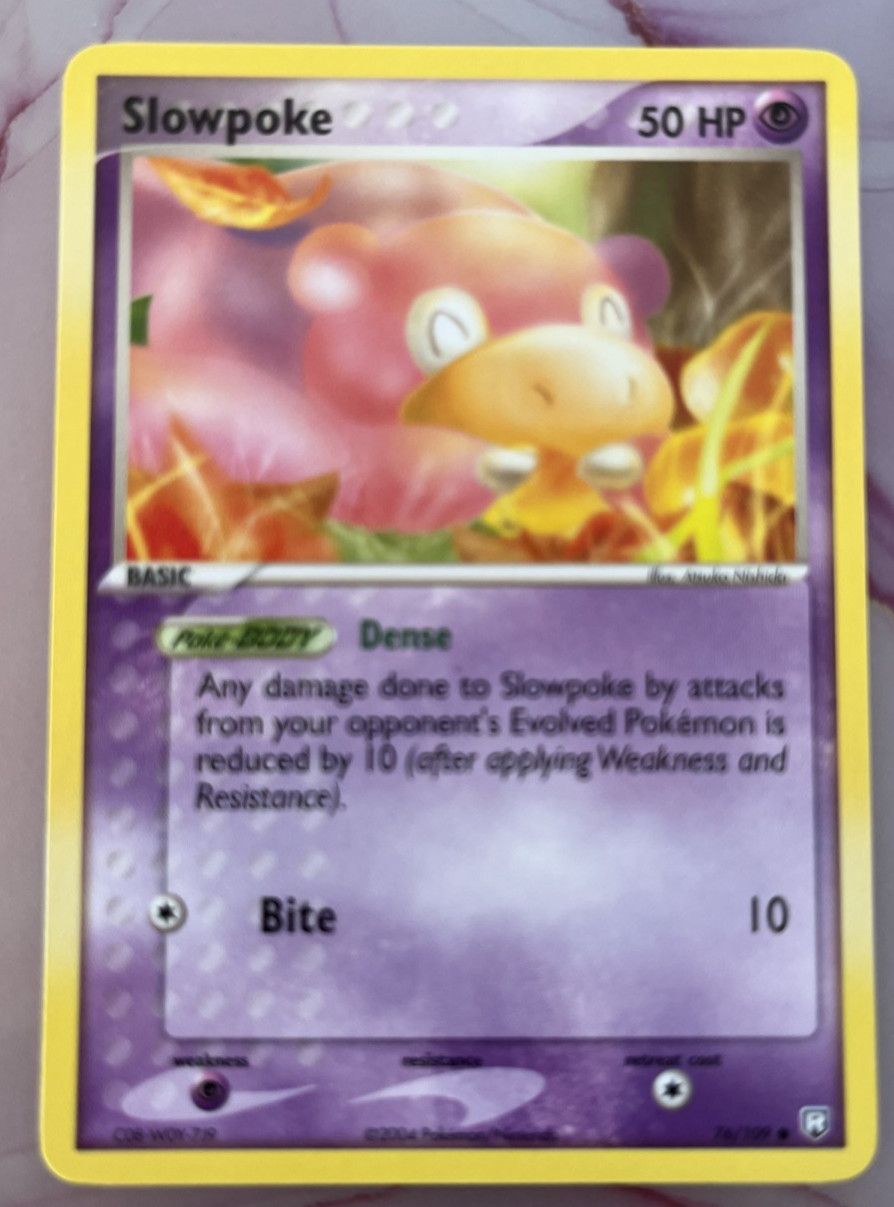 Slowpoke 76/109 Team Rocket Returns 2004 Pokemon TCG Non-Holo