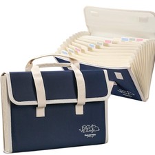 BTFLKNS Accordion File Organizer with Handle,13 Pockets Expanding File Folder...