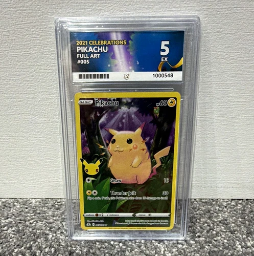 Pikachu 2021 Celebrations 005/025 Holo Full Art ACE Graded 5 English