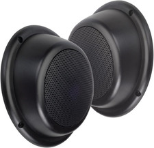5 Water Resistant Outdoor Wedge Speakers - Full Plastic Encasement with Grills