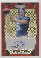 2017 Panini Prizm Rookie Auto Red Power Prizm 29/49 Davis Webb #RA-DW Auto 1by