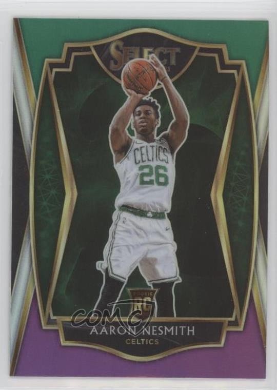 2020 Panini Select Premier Level Green White Purple Prizm Aaron Nesmith #190 2vh
