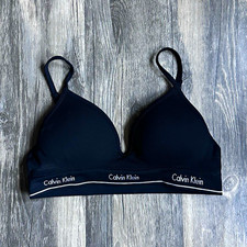 Calvin Klein Seamless Deep V Adjustable Padded Bra Size X-Small
