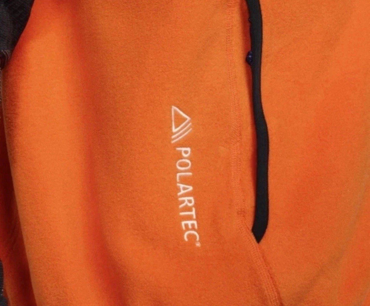 Nike ACG Wolf Tree Men's Vest Polartec Size Medium Orange/Black
