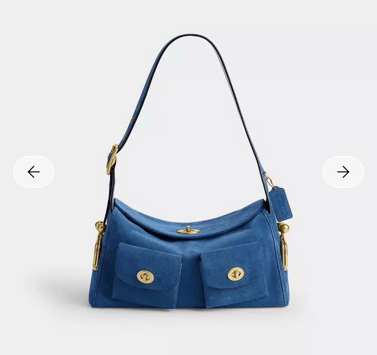 25+ Coach Women's Suede Exterior Blue Bags & Handbags for Women