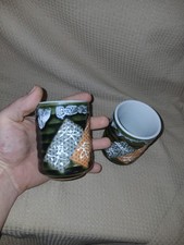 Pair Of Hand Made Japanese Yunomi Tea Cups