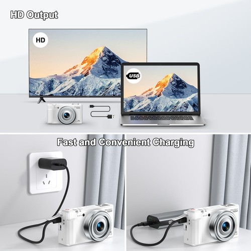 ✅72MP Digital Camera for Photography 4K Video 2.8 inch 270° Flip Screen 18X Zoom - Picture 8 of 8