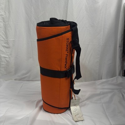 Stokke PramPack Travel Bag for Stroller   Orange Black   Folding Airline Bag