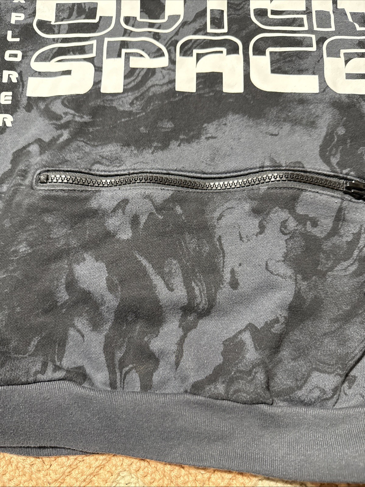 Members Mark Explore Outer Space Black Hoodie - image 3