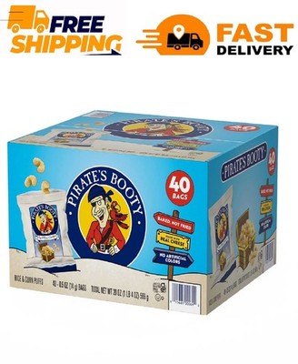 Pirate's Booty Aged White Cheddar 0.5 oz., 40 pk.
