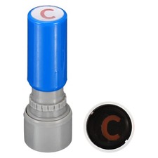 Alphabet Stamps Self Inking Character C Plastic Small Letter Stamps Stamper Set