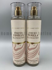 Bath  Body Works Fresh Vanilla Blossoms Fine Fragrance Mist S/2 8 Fl Oz 9300