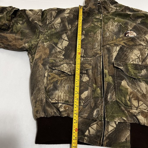 Vintage Redhead Bass Pro Shop Realtree Hardwoods Camo Double Zip Jacket XL - Picture 7 of 10